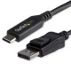 StarTech.com CDP2DP141MB adaptador de cable de vídeo 1 m DisplayPort USB C Negro